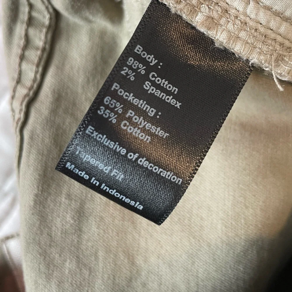 Flint And Tinder 365 Tapered Fit Stretch Chino Pants 30x32 Tan Khaki Stretch